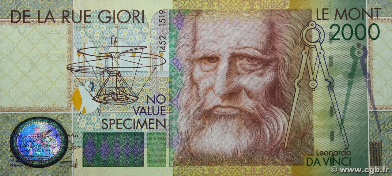 2000 (Lires) Test Note INGHILTERRA  2000  FDC