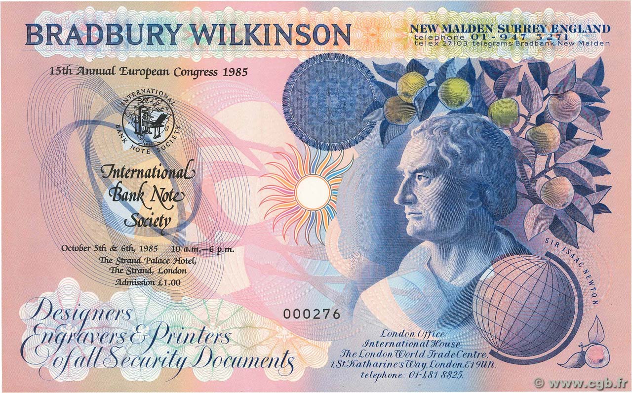 (1 Pound) Épreuve ENGLAND  1985  UNC