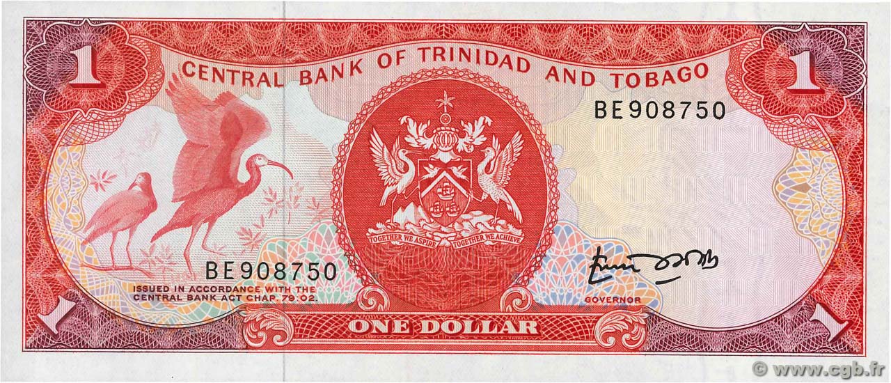 1 Dollar TRINIDAD UND TOBAGO  1985 P.36a fST+