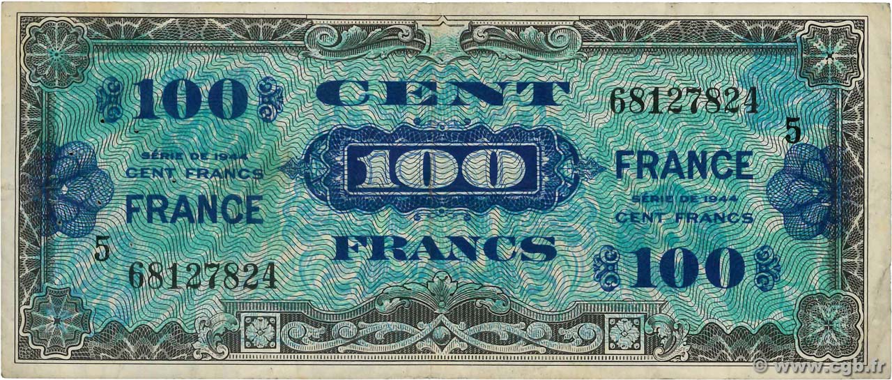100 Francs FRANCE FRANCIA  1945 VF.25.05 q.BB