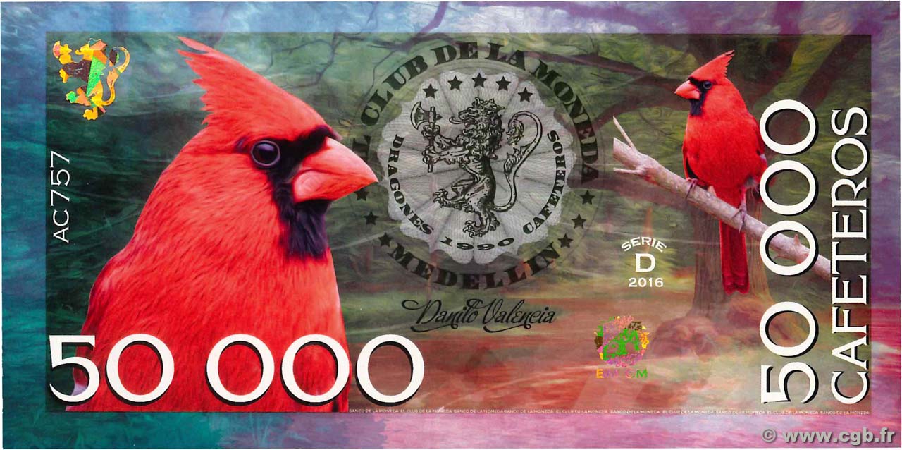 50000 Cafeteros COLOMBIA  2016 P.- FDC