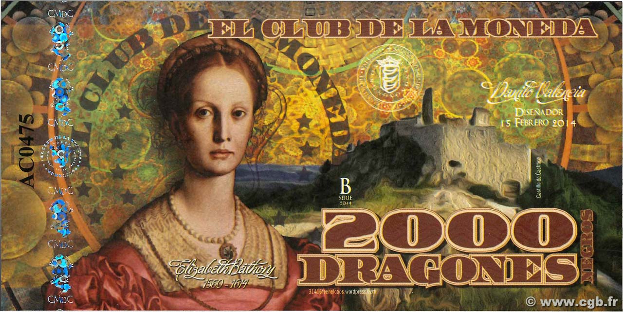 2000 Dragones COLOMBIA  2014 P.- FDC