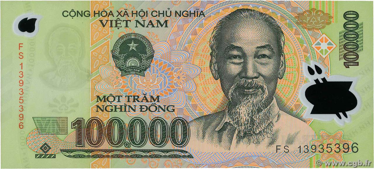100000 Dong VIET NAM   2013 P.122j NEUF