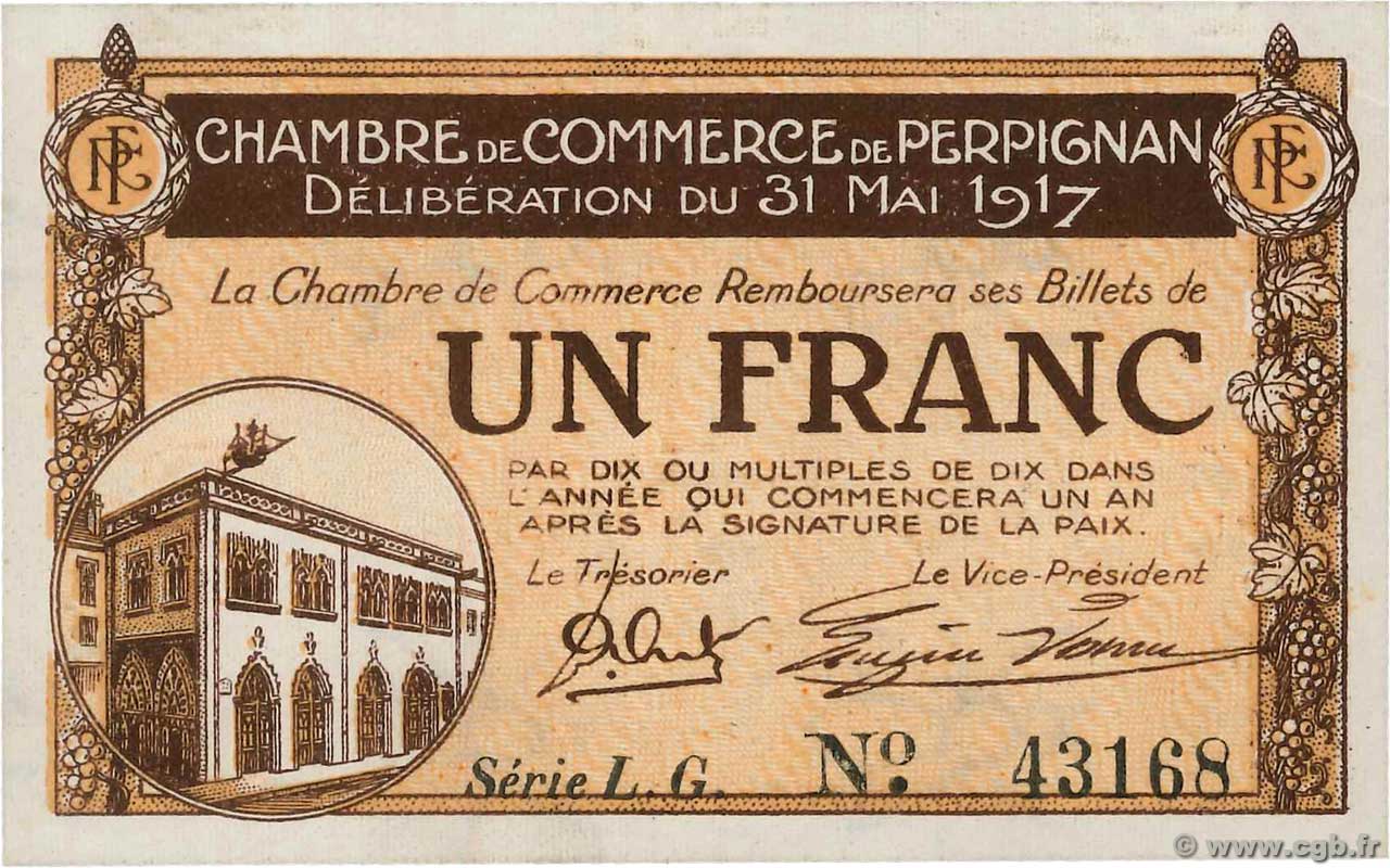 1 Franc FRANCE régionalisme et divers Perpignan 1917 JP.100.23 SPL
