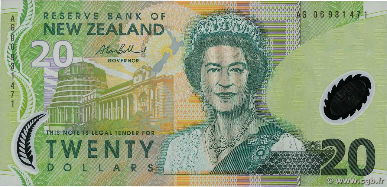 20 Dollars NOUVELLE-ZÉLANDE  2006 P.187b NEUF