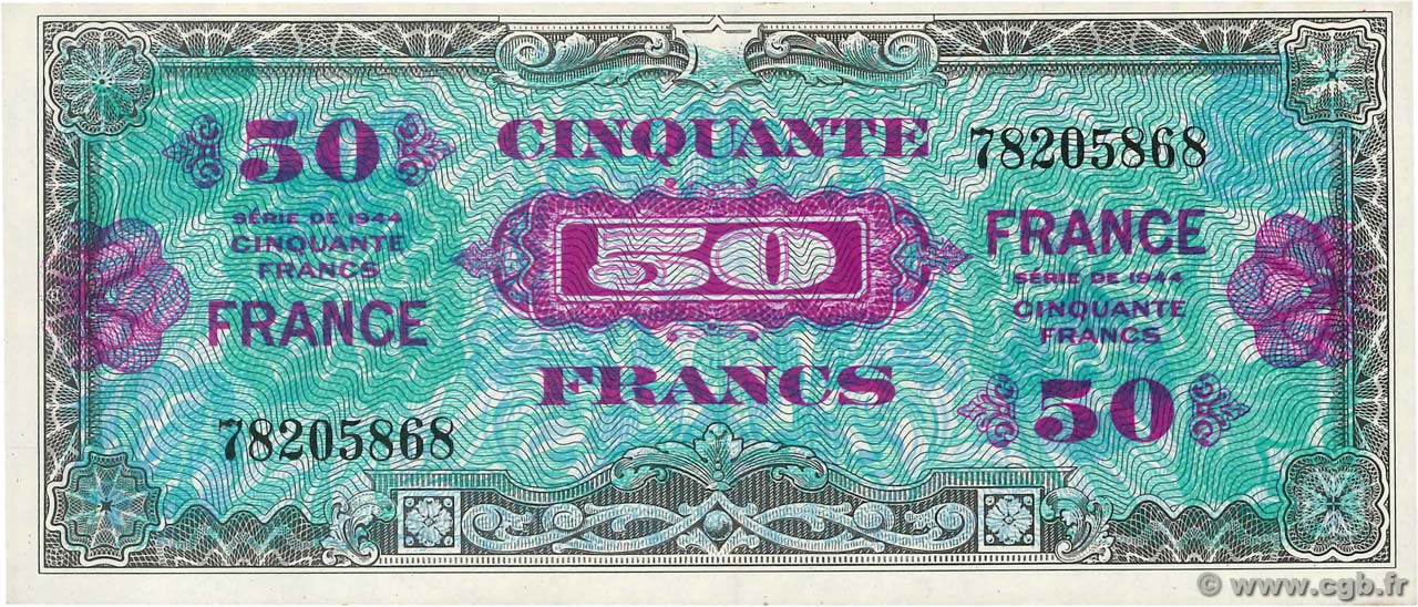 50 Francs FRANCE FRANCE  1945 VF.24.01 SPL