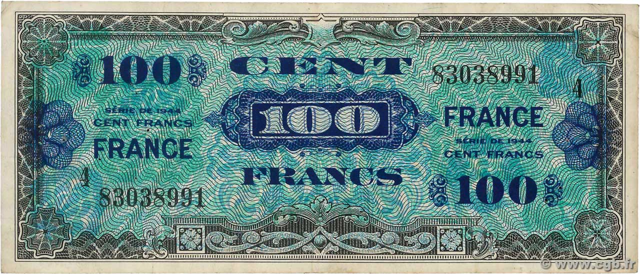 100 Francs FRANCE FRANCE  1945 VF.25.04 TB