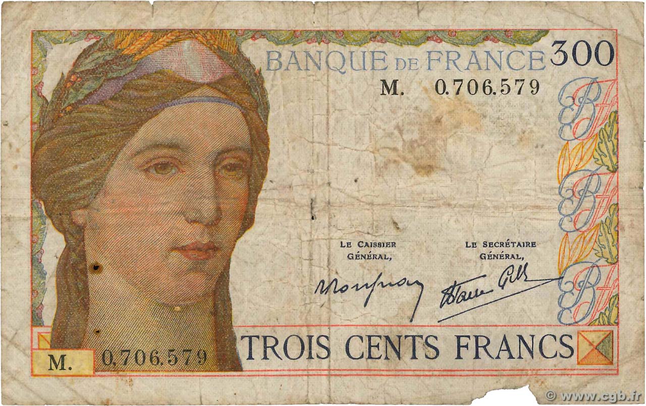 300 Francs FRANCIA  1938 F.29.01 RC
