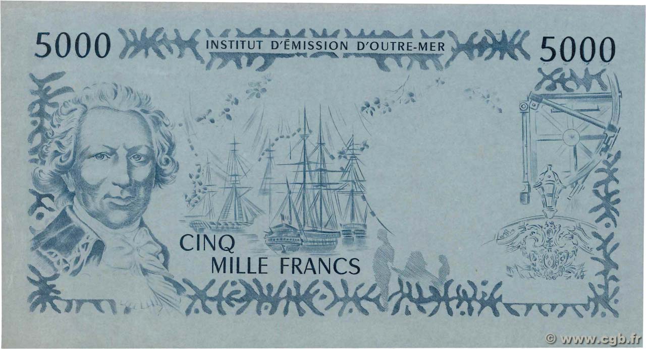 5000 Francs Épreuve POLYNESIA, FRENCH OVERSEAS TERRITORIES  1996 P.03p AU