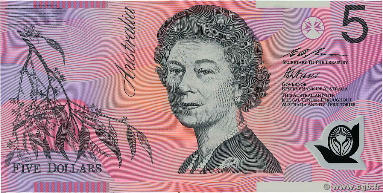 5 Dollars AUSTRALIA  1995 P.51a FDC