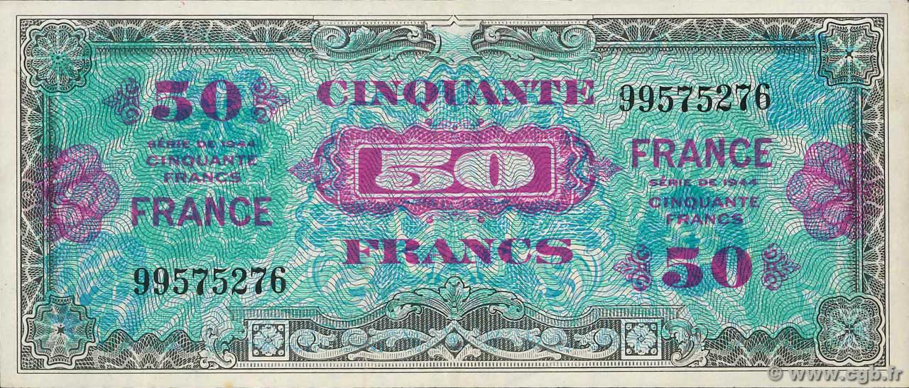 50 Francs FRANCE FRANCE  1945 VF.24.01 VF+