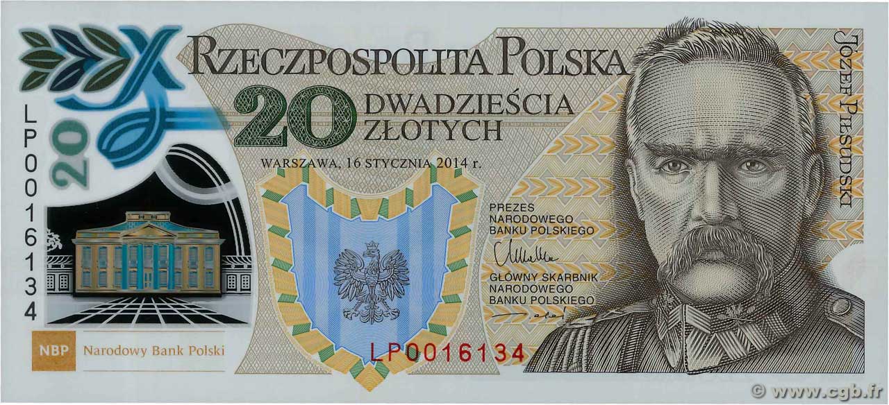 20 Zlotych POLONIA  2014 P.187b FDC