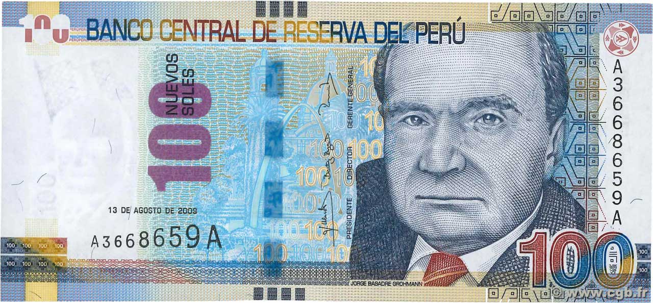 100 Nuevos Soles PERU  2009 P.185 FDC