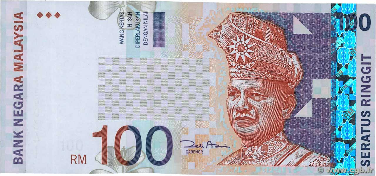 100 Ringgit MALAYSIA  2001 P.44d UNC-