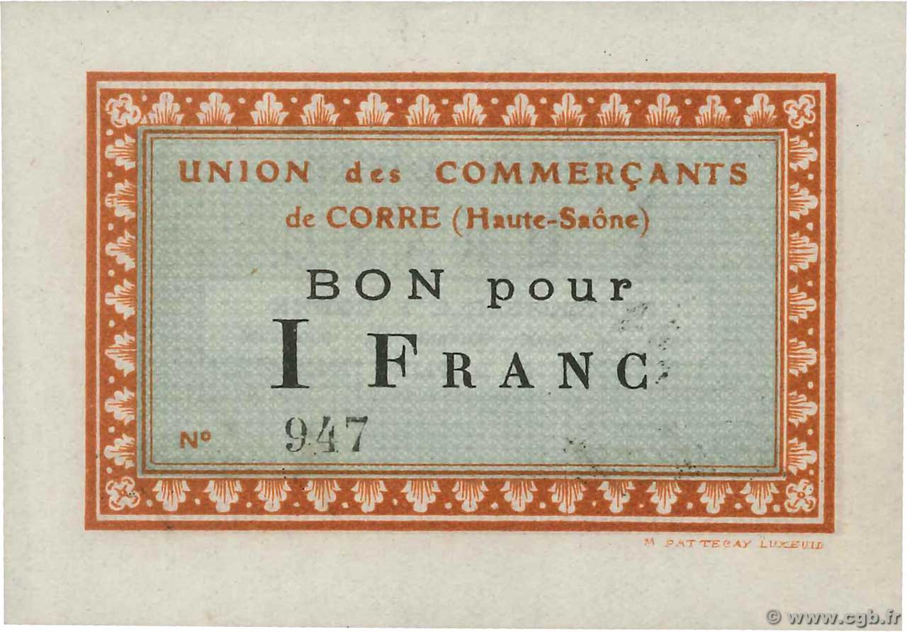 1 Franc FRANCE régionalisme et divers Corre 1914 JP.70-11 SUP