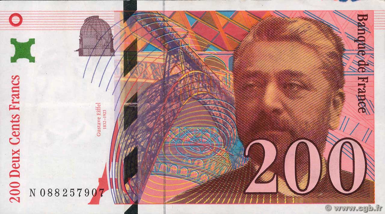 200 Francs EIFFEL FRANCE  1999 F.75.05 TTB+