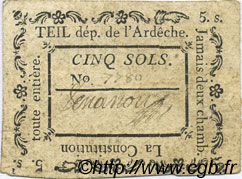 5 Sols FRANCE regionalism and miscellaneous Teil 1792 Kc.07.161 VF