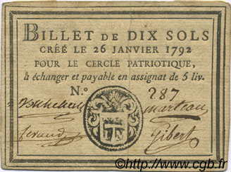 10 Sols FRANCE regionalism and various Arles 1792 Kc.13.011 VF+
