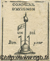 1 Sol FRANCE regionalismo e varie Avignon 1792 Kc.13.029 SPL
