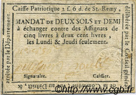 2 Sols 6 Deniers FRANCE regionalismo e varie Saint Remy De Provence 1792 Kc.13.130 (ou 135) BB