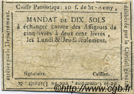 10 Sols FRANCE regionalism and miscellaneous Saint Remy De Provence 1792 Kc.13.137 VF