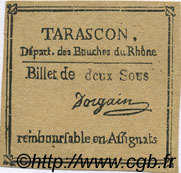 2 Sous Faux FRANCE regionalismo y varios Tarascon 1792 Kc.13.154b SC