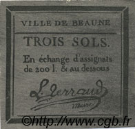 3 Sols Faux FRANCE regionalismo y varios Beaune 1792 Kc.21.013x EBC