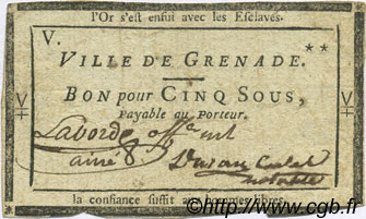 5 Sous FRANCE regionalism and miscellaneous Grenade 1792 Kc.31.071d VF