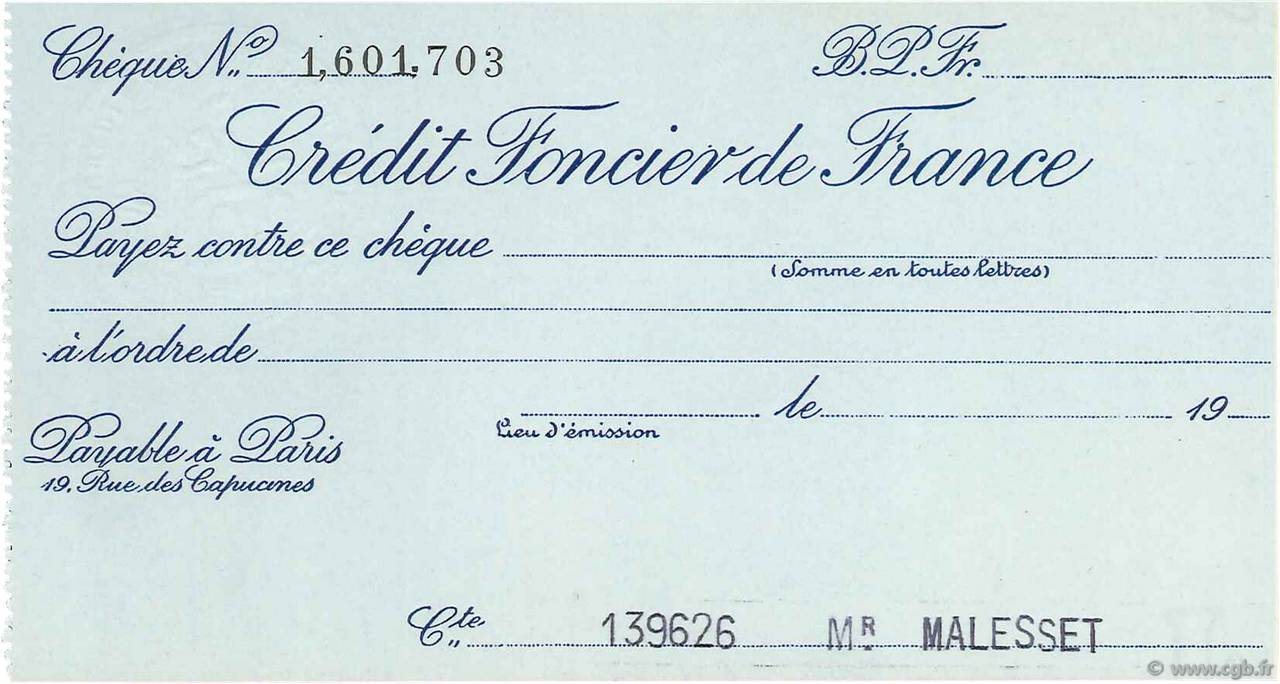 Francs FRANCE regionalism and miscellaneous Paris 1925 DOC.Lettre UNC