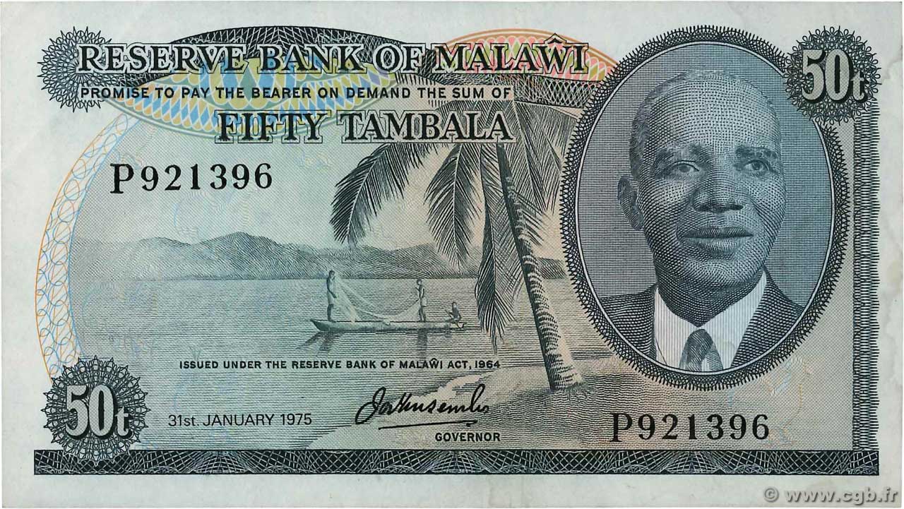 50 Tambala MALAWI  1975 P.09c fVZ