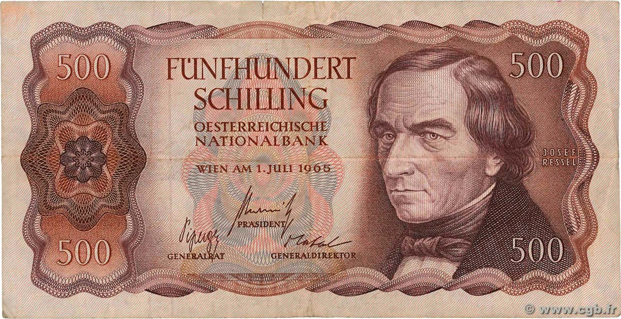 500 Schilling AUTRICHE  1965 P.139a TB