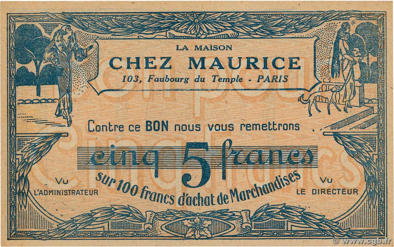 5 Francs FRANCE regionalismo y varios  1930  SC+