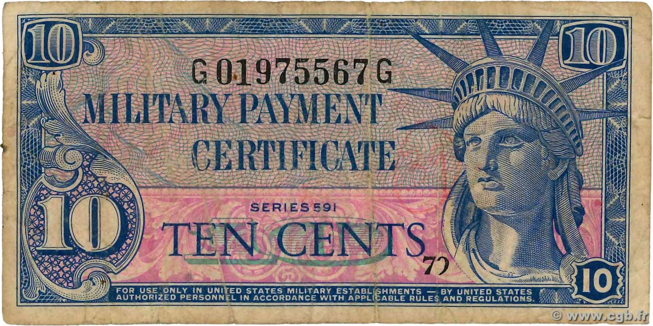 10 Cents STATI UNITI D AMERICA  1961 P.M044 MB