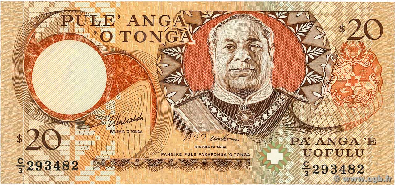 20 Pa anga TONGA  1995 P.35c NEUF