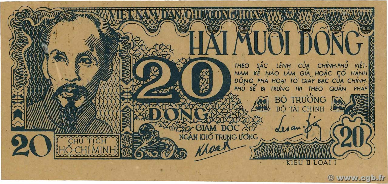 20 Dong VIETNAM  1948 P.024a SC