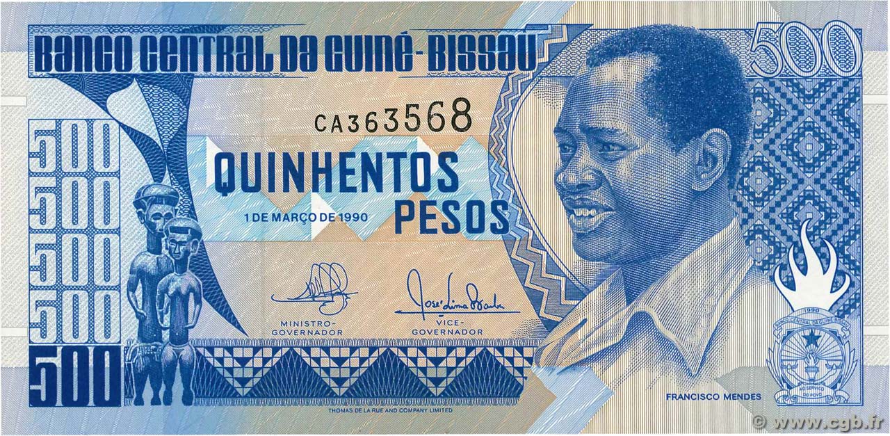 500 Pesos GUINEA-BISSAU  1990 P.12 UNC