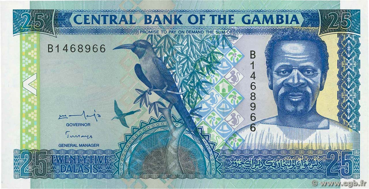 25 Dalasis GAMBIA  1996 P.18a FDC