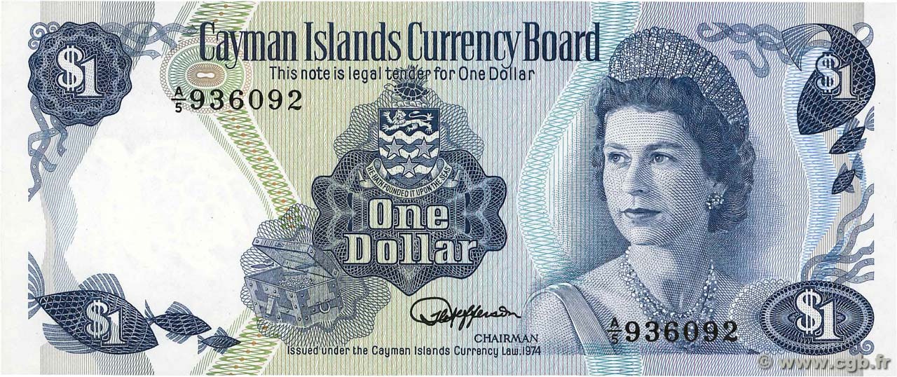 1 Dollar ÎLES CAIMANS  1985 P.05d NEUF