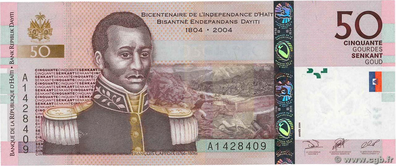 50 Gourdes HAITI  2004 P.274a UNC