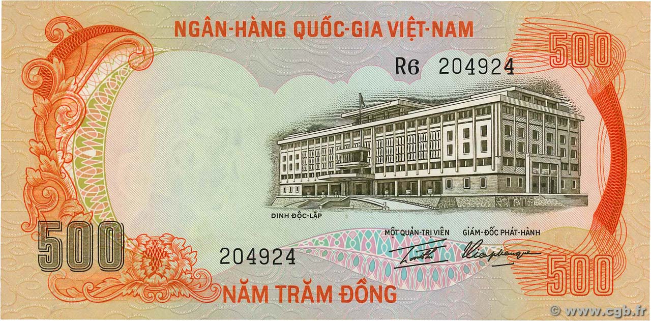 500 Dong VIET NAM SOUTH  1972 P.33a UNC-