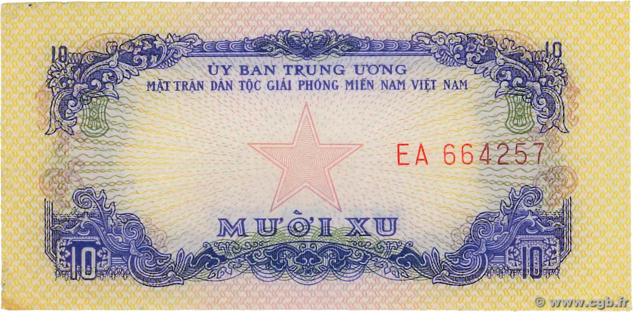 10 Xu VIETNAM DEL SUR  1963 P.R1 SC+