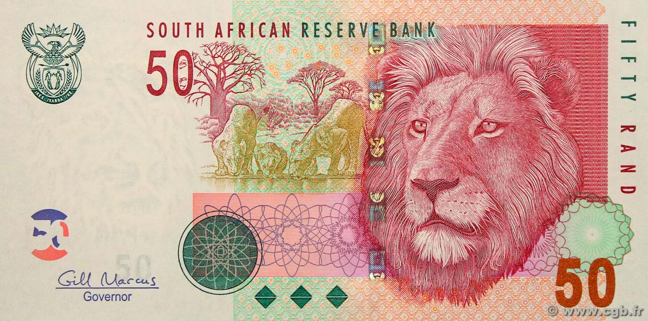 50 Rand SOUTH AFRICA  2005 P.130b UNC