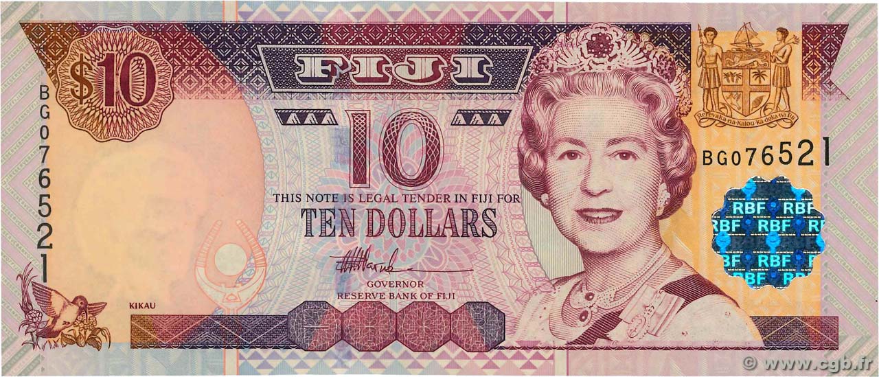 10 Dollars FIYI  2002 P.106a FDC