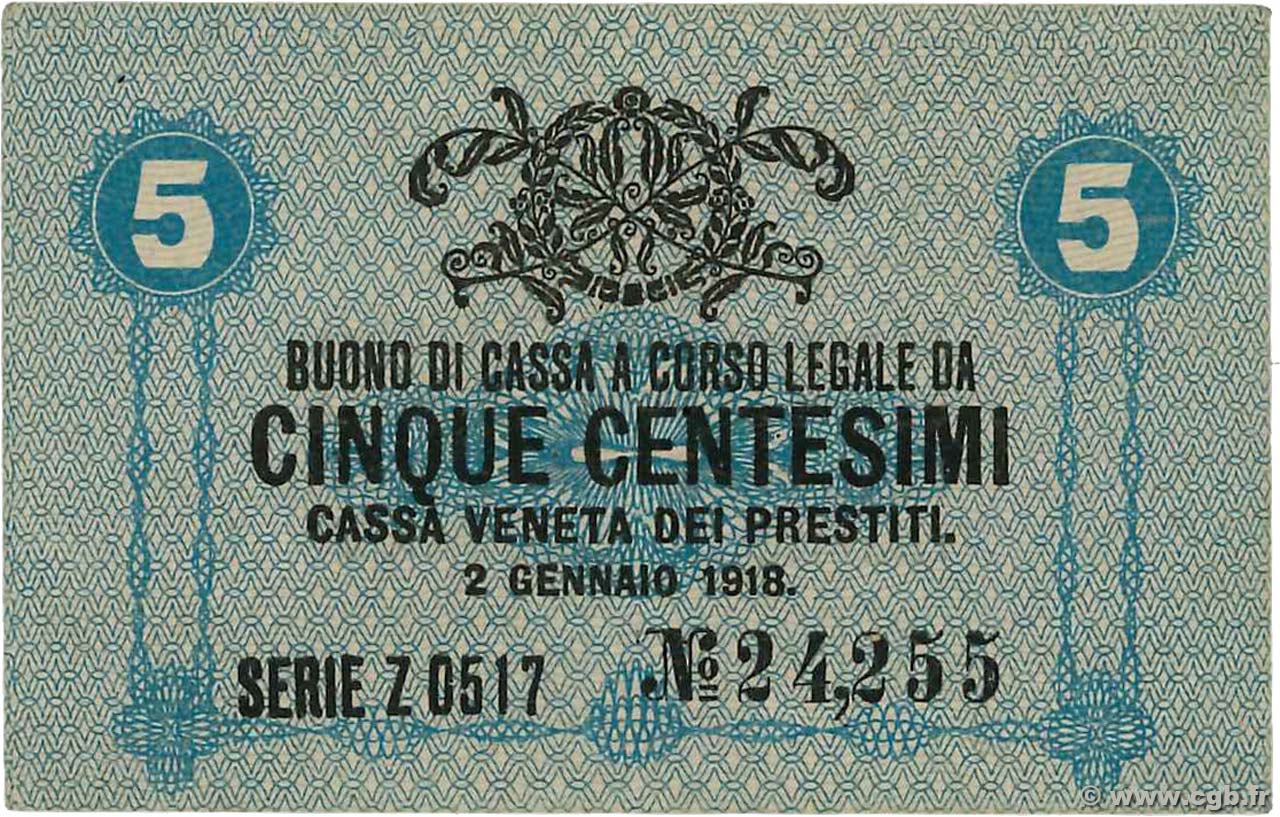 5 Centesimi ITALIE  1918 PM.01 SPL