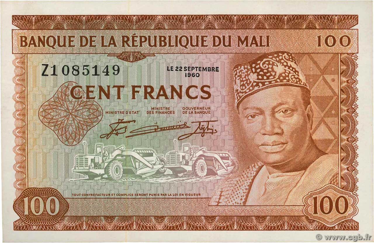 100 Francs MALI  1960 P.07a UNC-