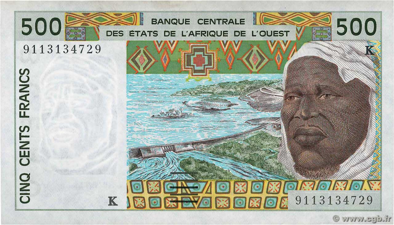 500 Francs ÉTATS DE L AFRIQUE DE L OUEST  1991 P.710Ka SUP