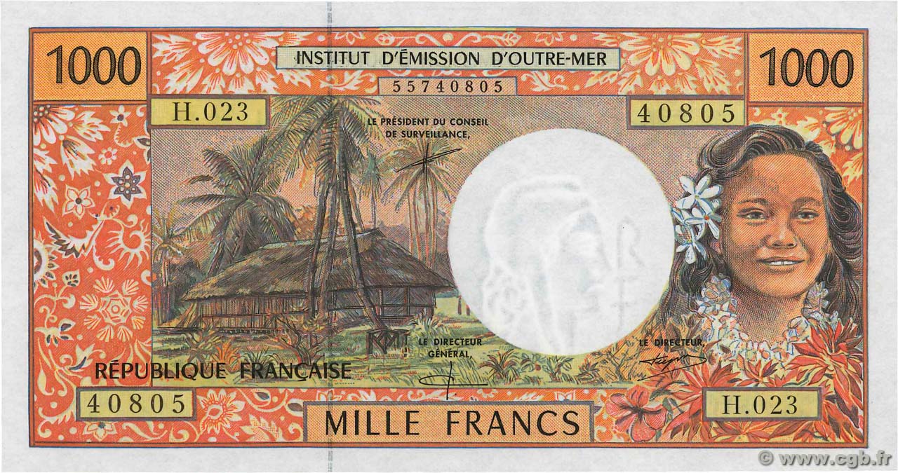 1000 Francs POLYNÉSIE, TERRITOIRES D OUTRE MER  2002 P.02f pr.NEUF