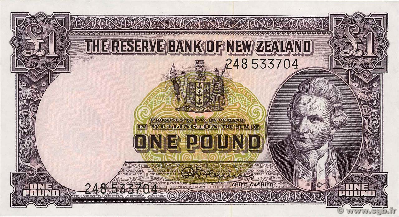 1 Pound NUEVA ZELANDA
  1960 P.159d EBC+