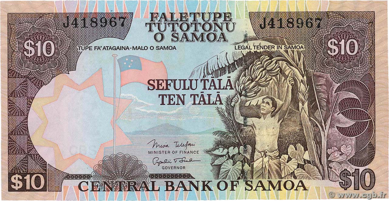10 Tala SAMOA  2002 P.34b UNC