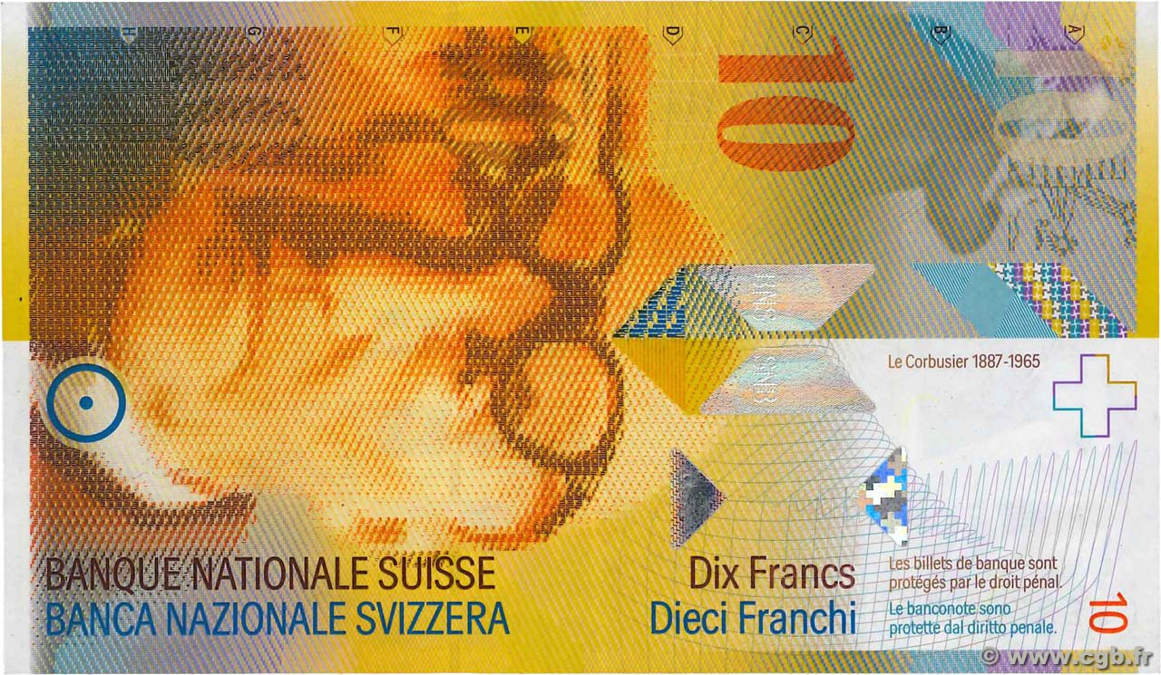 10 Francs SUISSE  1995 P.66a SPL